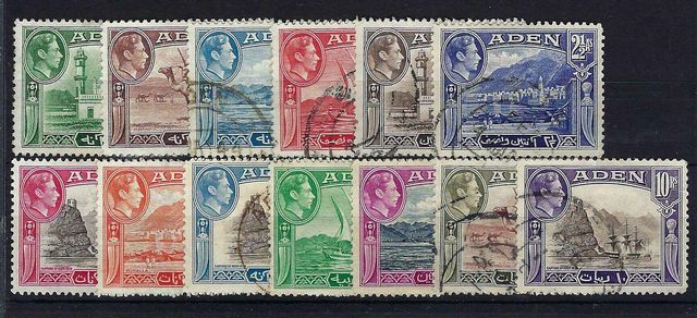 Image of Aden SG 16/27 FU British Commonwealth Stamp